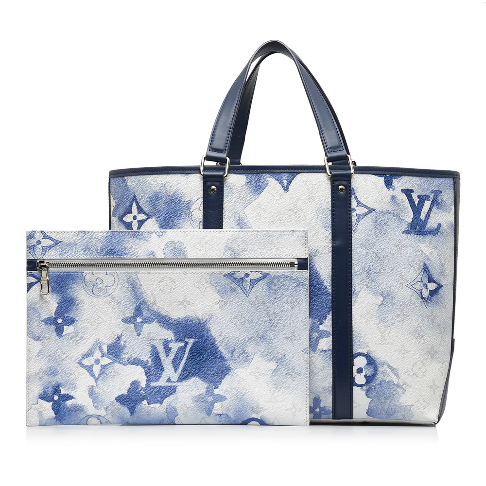 LOUIS VUITTON Monogram Watercolor Weekend Tote PM Satchel - Picture 11 of 11